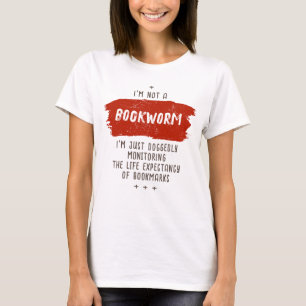 T-shirt Définition de ver de livre drôle