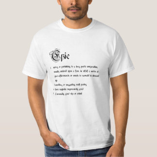 T-shirt définition d'ÉPOPÉE