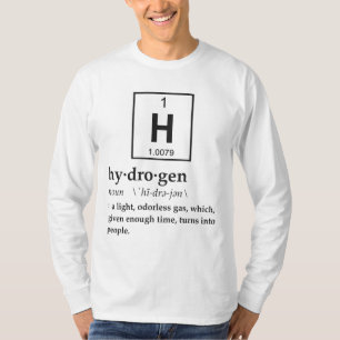 T-shirt Définition d'hydrogène