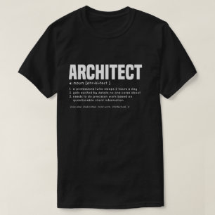 T-shirt Définition drôle d'ARCHITECTE