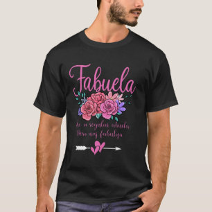 T-shirt Définition drôle de grand-mère espagnole Fabuela A