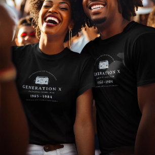 T-shirt Définition drôle de la génération X