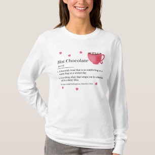 T-shirt Définition du chocolat chaud