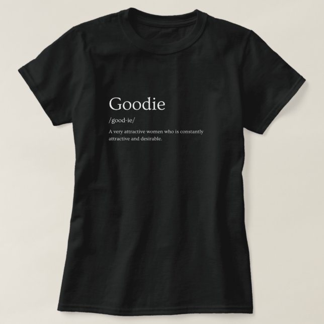 T-shirt Définition du dictionnaire Goodie (Design devant)