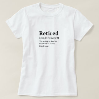 T-shirt Définition du dictionnaire humoristique à la retra