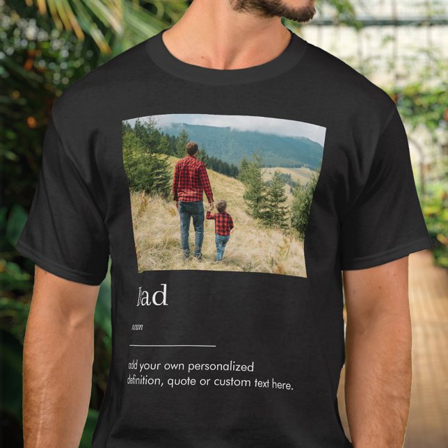 T-shirt Définition du dictionnaire photo papa (Créateur téléchargé)