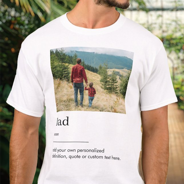T-shirt Définition du dictionnaire photo papa (Créateur téléchargé)