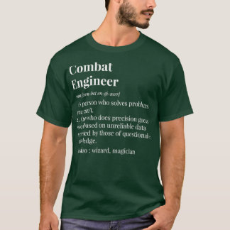 T-shirt Définition du génie de combat
