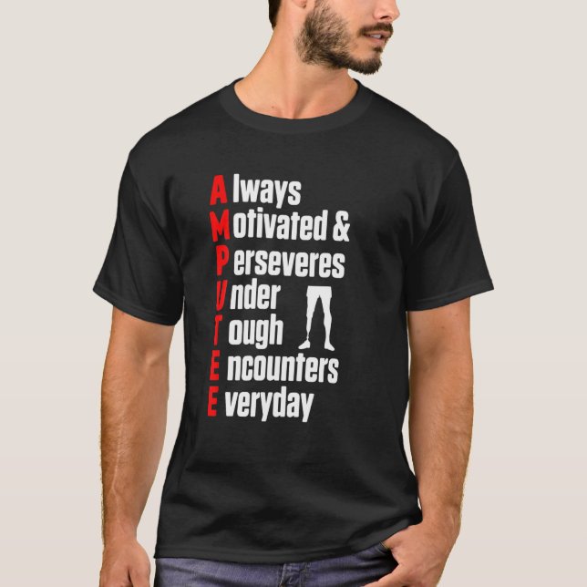 T-shirt Définition du Humour en amputé Bras de jambe Gi de (Devant)