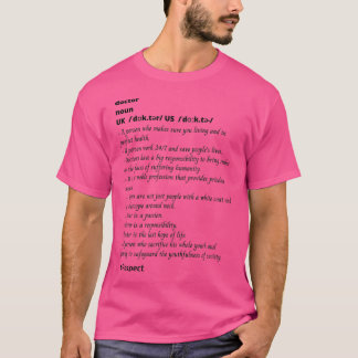 T-shirt Définition du médecin