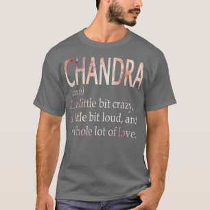 T-shirt Définition du nom de la fille Chandra