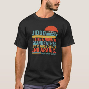 T-shirt Définition du nom Jiddo Grand-père arabe Pères D