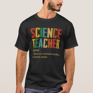 T-shirt Définition Du Professeur De Sciences Retour À L'Éc