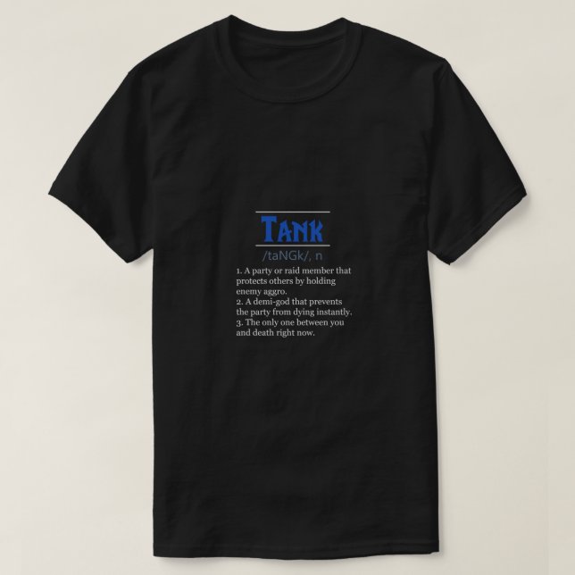T-shirt Définition du réservoir (Design devant)