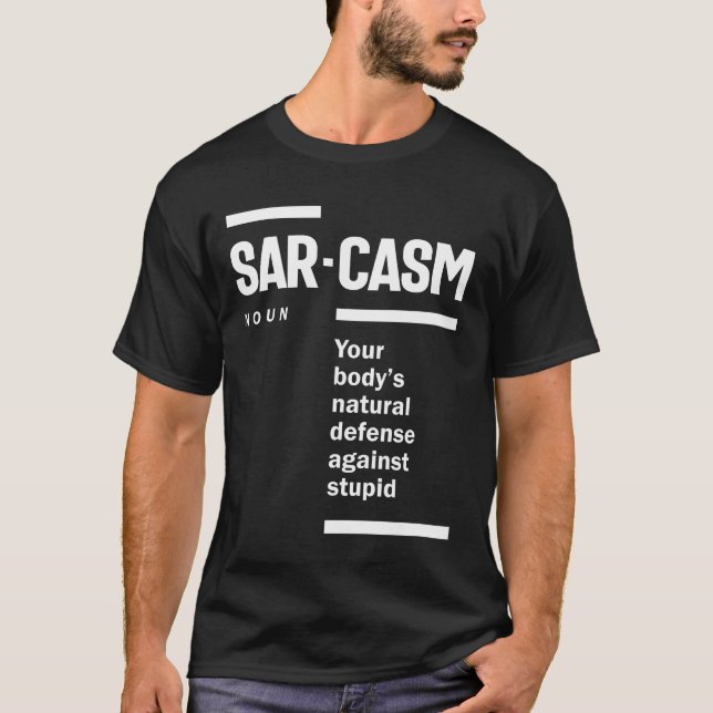 T-shirt Définition du sarcasme (Devant)