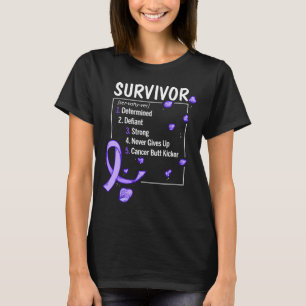 T-shirt définition du survivant du cancer de l'oesophage