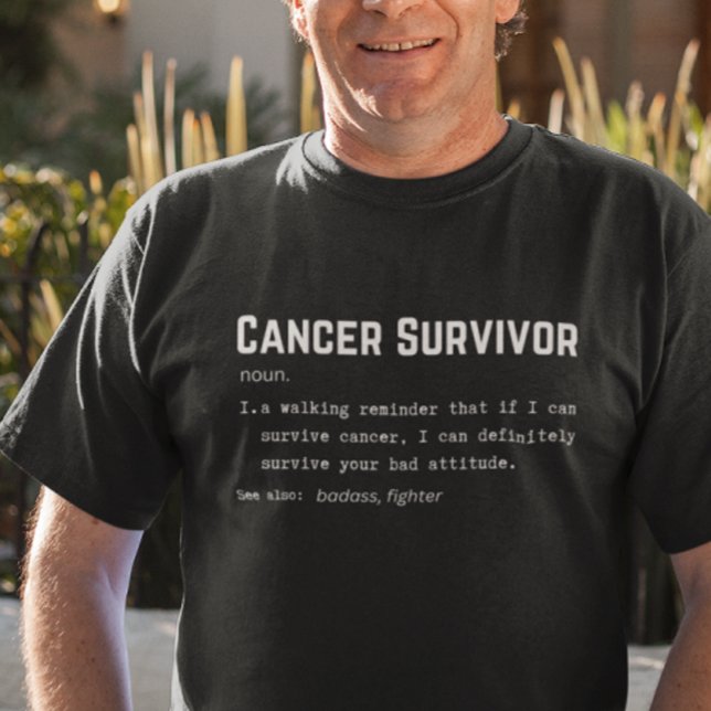T-shirt Définition du survivant du cancer, sensibilisation (Créateur téléchargé)