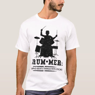 T-shirt Définition du tambour - tambours