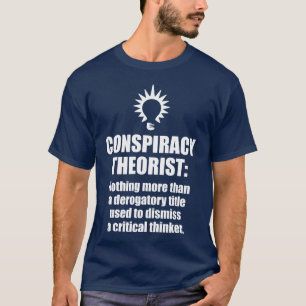 T-shirt Définition du théoricien du complot