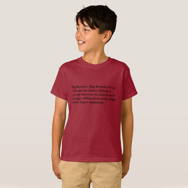 T-shirt Définition d'un grand Bro T (Devant entier)