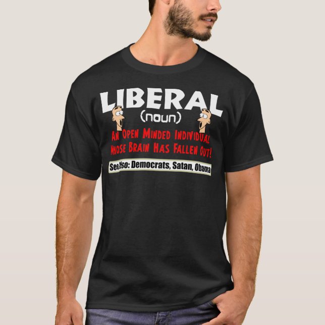 T-shirt Définition d'un libéral (Devant)
