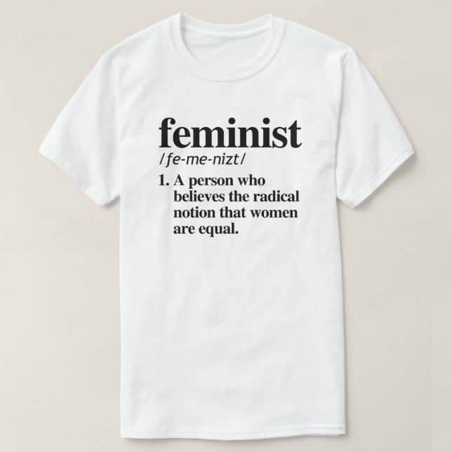 T-shirt Définition féministe (Design devant)