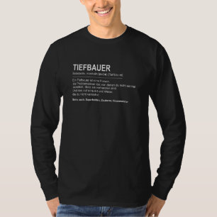 T-shirt Définition Homme Tiefbauer Artisans Travailler Por