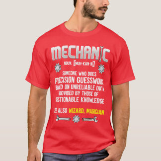 T-shirt Définition mécanique amusante
