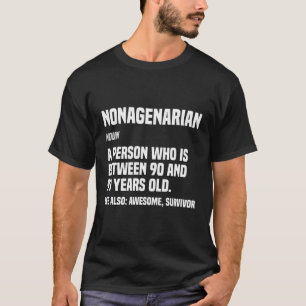T-shirt Définition non agénarienne 90 90E