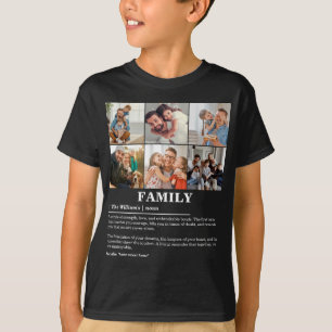 T-shirt Définition personnalisée de la famille de collages