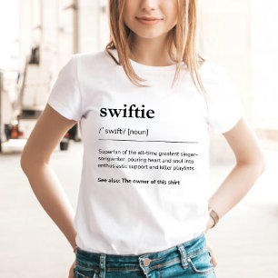 T-shirt Définition personnalisée de Swiftie Adolescente dr