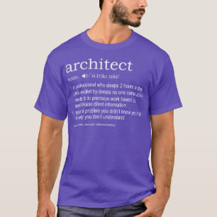 T-shirt Définition pour architectes