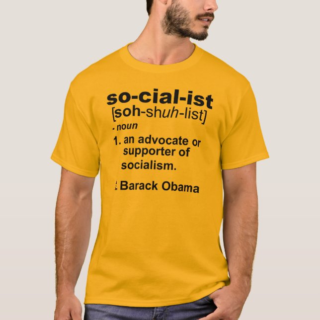T-shirt définition socialiste (Devant)