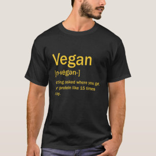 T-shirt Définition Végétalienne Végétarien Mème Femmes Hom