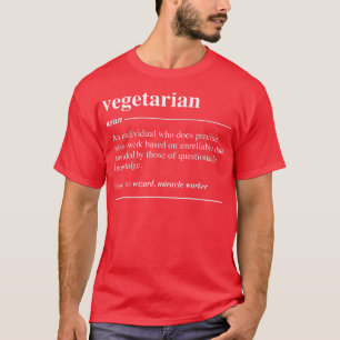 T-shirt Définition végétarienne Noun drôle