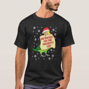 T-shirt Définitivement Sur Naughty List Parrot I Jaune têt