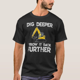 T-shirt défonceur d'excavatrice - pelle rétro,