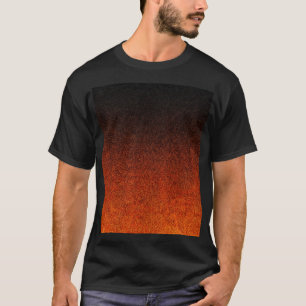T-shirt Dégradé de Parties scintillant noire et orange tom