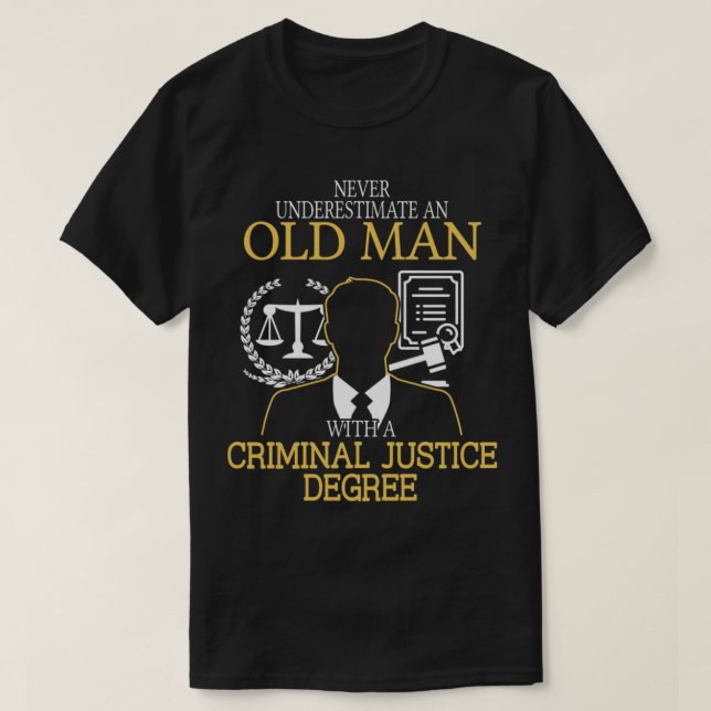 T-shirt Degré de justice pénale (Design devant)