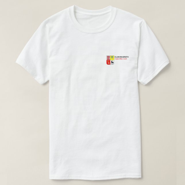 T-shirt dégrossi d'impression de McGrath de clan (Design devant)