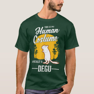 T-shirt Degu Costume humain Halloween Degu 1700
