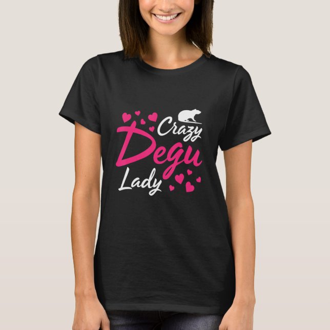 T-shirt Degu Pour Le Propriétaire Degu Animal Animal Pet D (Devant)