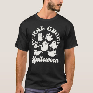 T-shirt Déguisement de fantôme de chat de Halloween Feral