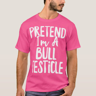 T-shirt Déguisement de testicule de taureau pour Halloween