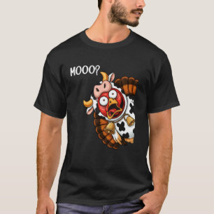 T-shirt Déguisement de vache d'Action de grâce pour hommes