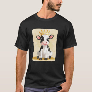 T-shirt Déguisement de vache drôle avec couronne pour garç