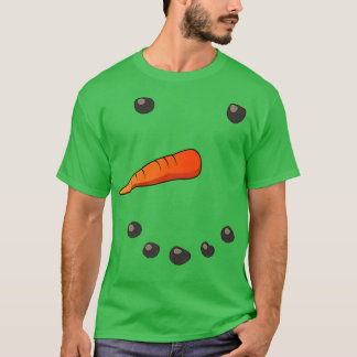 T-shirt Déguisement de visage de bonhomme de neige de vaca