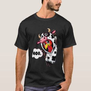T-shirt Déguisement drôle de dinde de vache Moo Thanksgivi