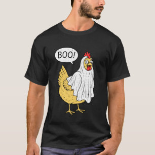 T-shirt Déguisement Halloween Chicken Boo agriculteur garç