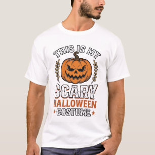 T-shirt Déguisement Halloween Épouvantable Citrouille Vect